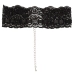Black Level Elegant Lace Choker with Adjustable Chains 30-45cm