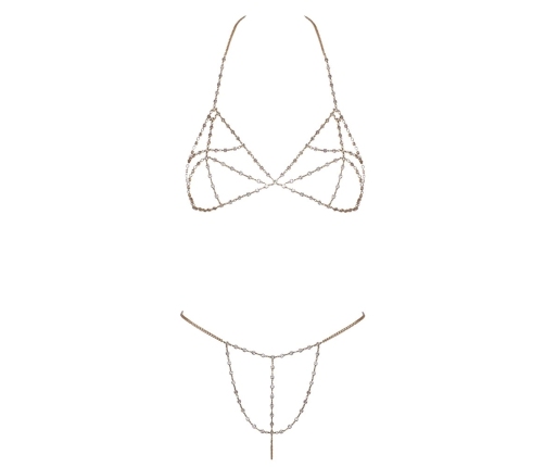 Bra Set Chain Gold
