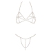 Bra Set Chain Gold