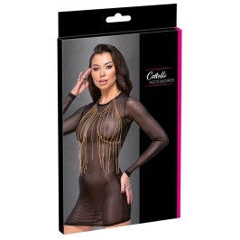 Cottelli Accessoires Chain Top Gold - Adjustable Metallic Chain Design