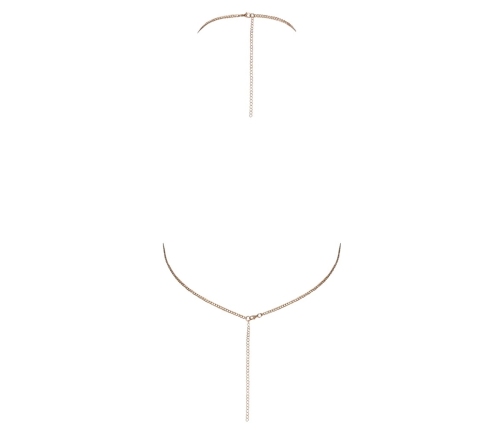 Cottelli Accessoires Chain Top Gold - Adjustable Metallic Chain Design