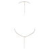 Cottelli Accessoires Chain Top Gold - Adjustable Metallic Chain Design