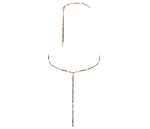 Cottelli ACCESSOIRES Body Chain Gold - Adjustable Metallic Jewelry Harness