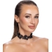 Cottelli ACCESSOIRES Black Lace Choker with Pearls Adjustable S-L