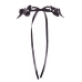 Cottelli ACCESSOIRES Black Lace Choker with Pearls Adjustable S-L