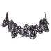 Cottelli ACCESSOIRES Black Lace Choker with Pearls Adjustable S-L