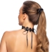 Cottelli ACCESSOIRES Black Lace Choker with Pearls Adjustable S-L