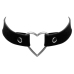 Cottelli ACCESSOIRES Black Heart Adjustable Choker 31-42 cm