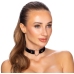 Cottelli ACCESSOIRES Black Heart Adjustable Choker 31-42 cm
