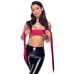 Cottelli Collection Dual-Tone Satin Scarf Red/Black 150 cm