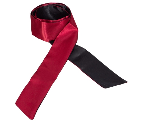 Cottelli Collection Dual-Tone Satin Scarf Red/Black 150 cm