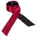 Cottelli Collection Dual-Tone Satin Scarf Red/Black 150 cm