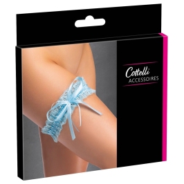 Cottelli Accessories Lace Garter Blue with Satin Bow 5.5cm