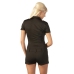 Cottelli Collection Police Uniform Bodysuit L Short Sleeve Black
