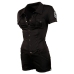 Cottelli Collection Police Uniform Bodysuit L Short Sleeve Black