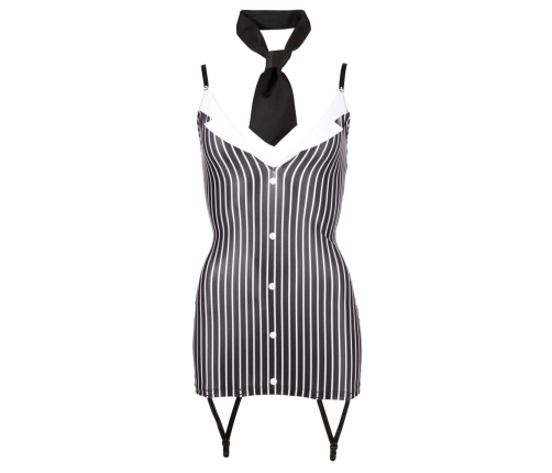 Cottelli Collection Secretary S Dress with Adjustable Straps Black