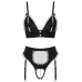 Cottelli COSTUMES Maid Set S - Black & White Bustier with Suspender Briefs