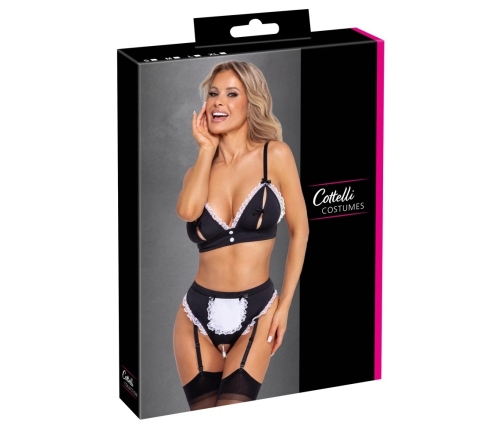 Cottelli COSTUMES Maid Set L - Adjustable Bustier & Suspender Briefs