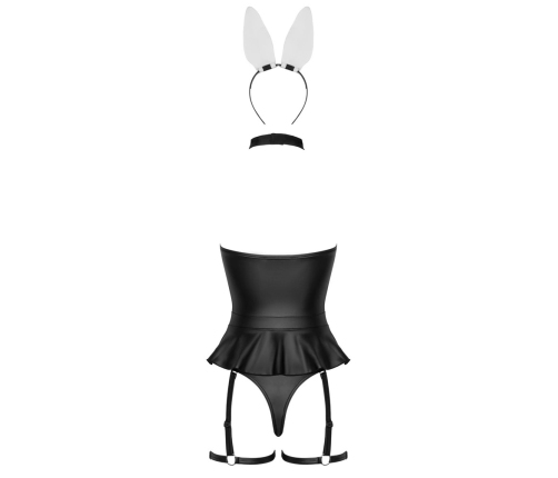 Cottelli Costumes Bunny Body XL Black Costume Set with Accessories
