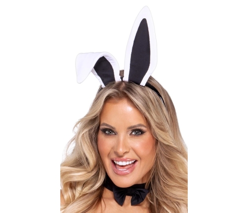 Cottelli Costumes Bunny Body XL Black Costume Set with Accessories