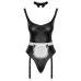 Cottelli Costumes Maid Set S - 3-Piece Black Matte Look Costume