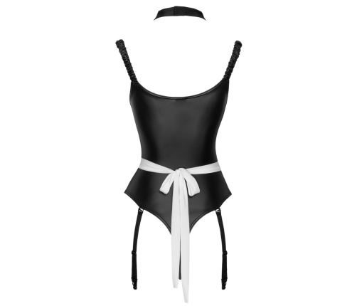Cottelli Costumes Maid Body M - 3-Piece Stretch Set, Black & White