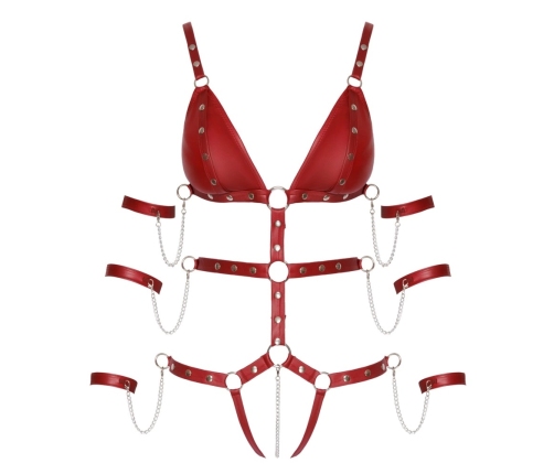 Bad Kitty Strap Body red XL