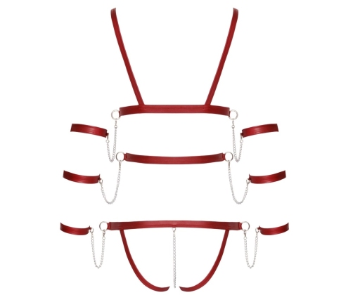 Bad Kitty Strap Body red XL