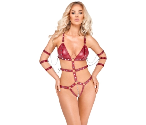 Bad Kitty Strap Body red XL