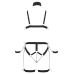 Bad Kitty Black Adjustable Strap Bikini Set with Choker & Cuffs L