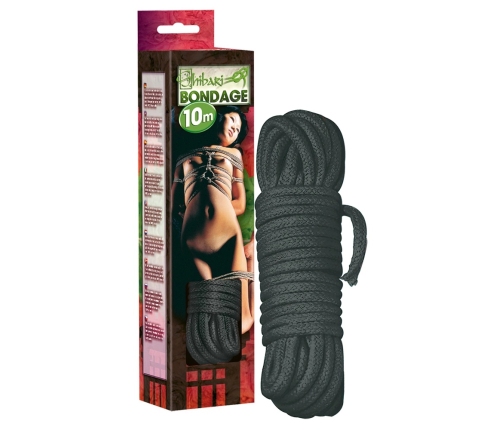 Bondage rope 10 m black