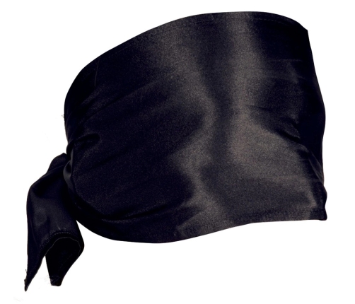 ZADO Satin Bondage Scarf Black 120 cm - Smooth Restriction Accessory