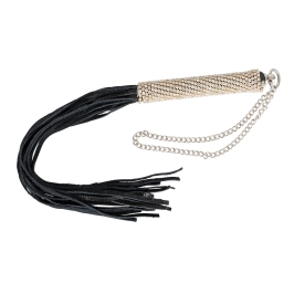 You2Toys Mini Flogger with Rhinestone Handle, 40 cm, Black