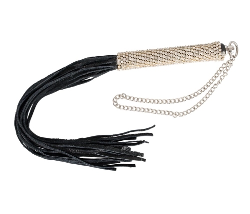 You2Toys Mini Flogger with Rhinestone Handle, 40 cm, Black