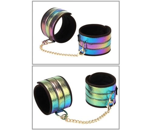 Liebe Seele Vivid Niji 8-Piece Rainbow Bondage Set, Adjustable, Glossy Finish