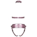 Bad Kitty Harness Set L/XL Metallic Rose - Adjustable Chest & Jock System