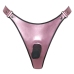 Bad Kitty Strap-On Thong 2XL Black Insert Metallic Rose Adjustable