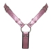 Bad Kitty Strap-On Thong 2XL Black Insert Metallic Rose Adjustable