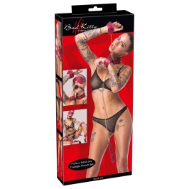 Bad Kitty Gems Pink Bondage Kit with Pearl Finish and Gold Details 6pcs