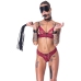 Bad Kitty Premium Chain Bondage Set 6-Piece Black & Gold Adjustable Kit