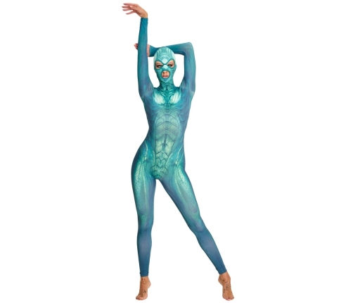 Beasty Cocks Jumpsuit Green L/XL - Fantasy Reptile Bodysuit