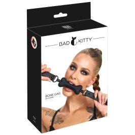 Bad Kitty Dog Bone Silicone Gag - Adjustable Strap, 12 cm