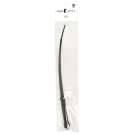 Bad Kitty Whip Silicone 60cm - Flexible Black Silicone Impact Tool