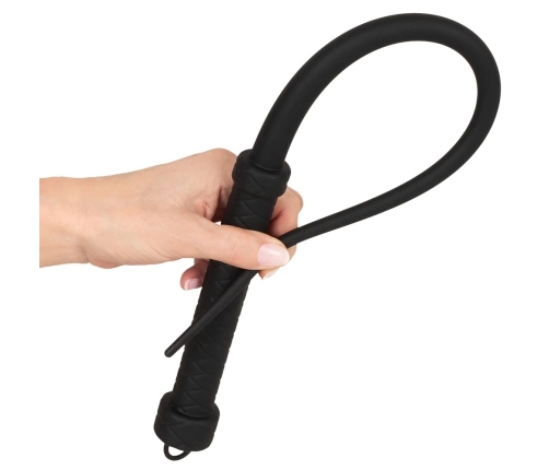 Bad Kitty Whip Silicone 60cm - Flexible Black Silicone Impact Tool