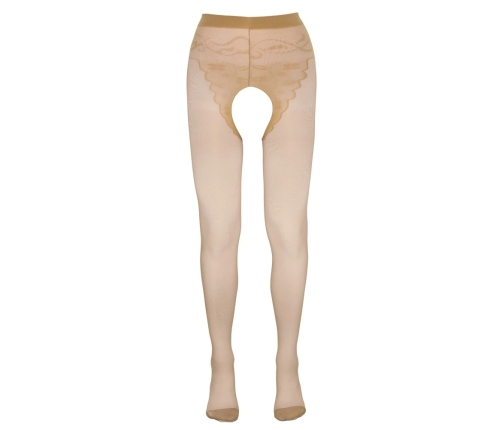 Cottelli Legwear Tights Skin-Coloured 20 Denier Decorative Seam M