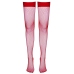 Cottelli Collection Hold-Up Net Stockings Red S with Silicone Band