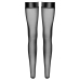 Noir Handmade Powerwetlook Knee-highs M Black with Gem Details