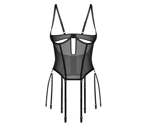 Obsessive Euphori Corset 2XL/3XL Black Mesh Adjustable Design