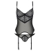 Passion Zinnia Corset L/XL - Eco Collection, Transparent Lace Set