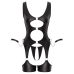 Cottelli BONDAGE Basque Set S - Matte Black, Adjustable Handcuffs